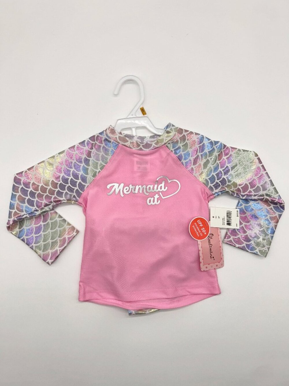 NWT Floatimini Girls 3T 2pc Long Sleeve Swim Shirt with Bottoms UPF 50+